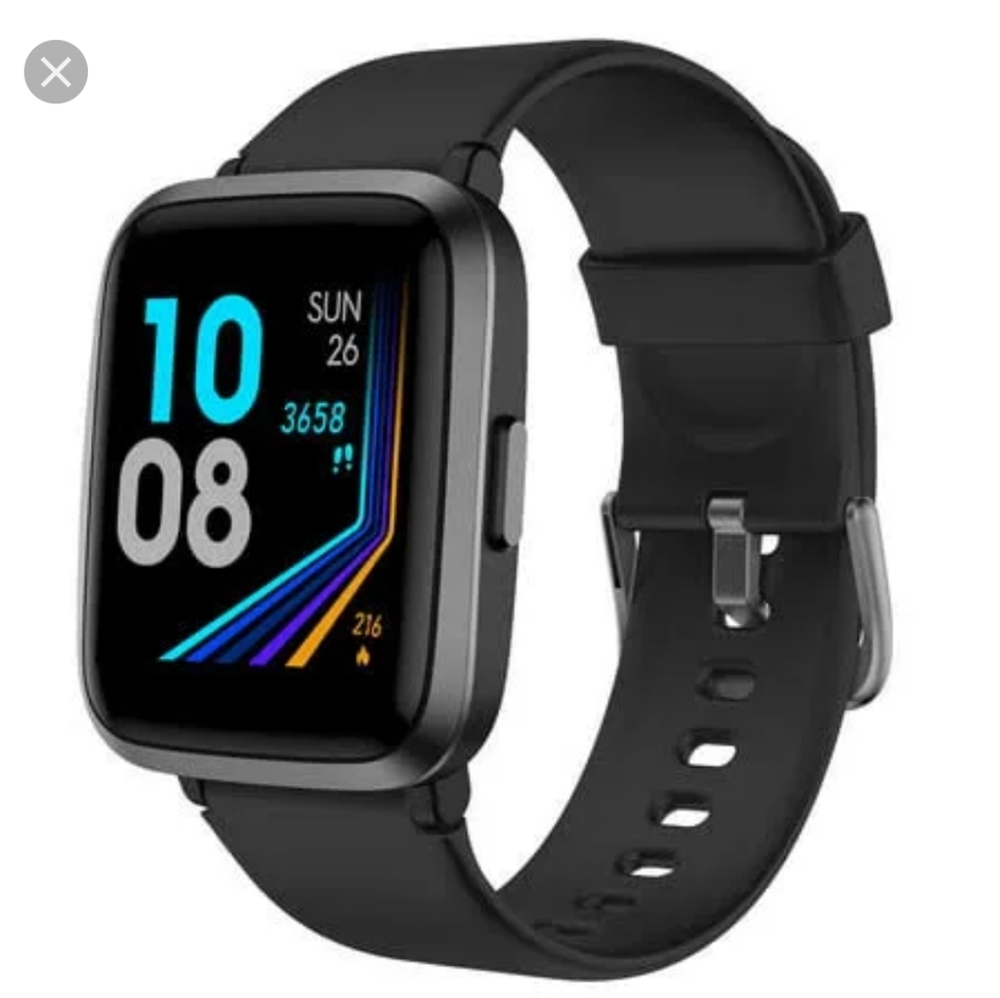 Yamay - Black Smart Fitness Watch with charger